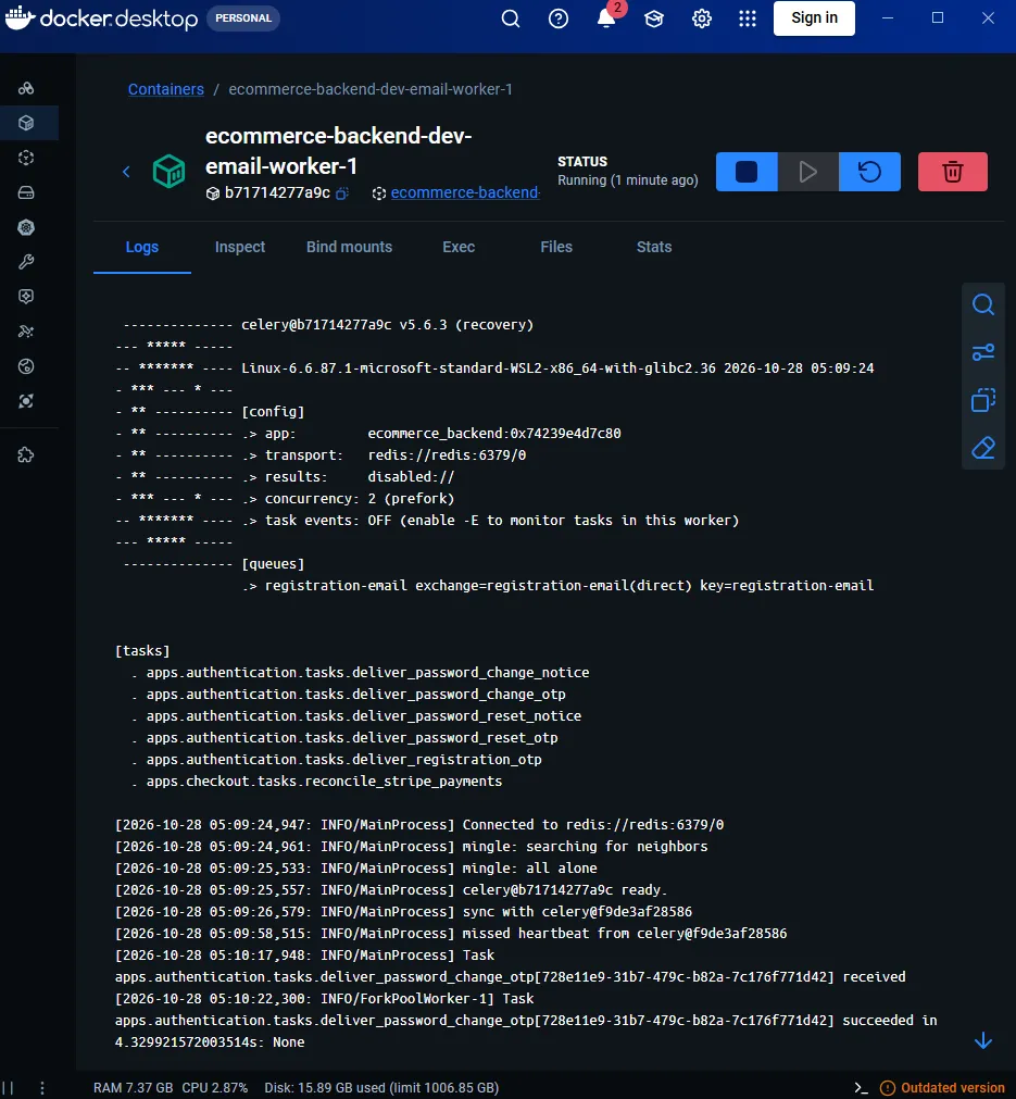 Background processing with Django, Celery, Celery Beat, and Redis