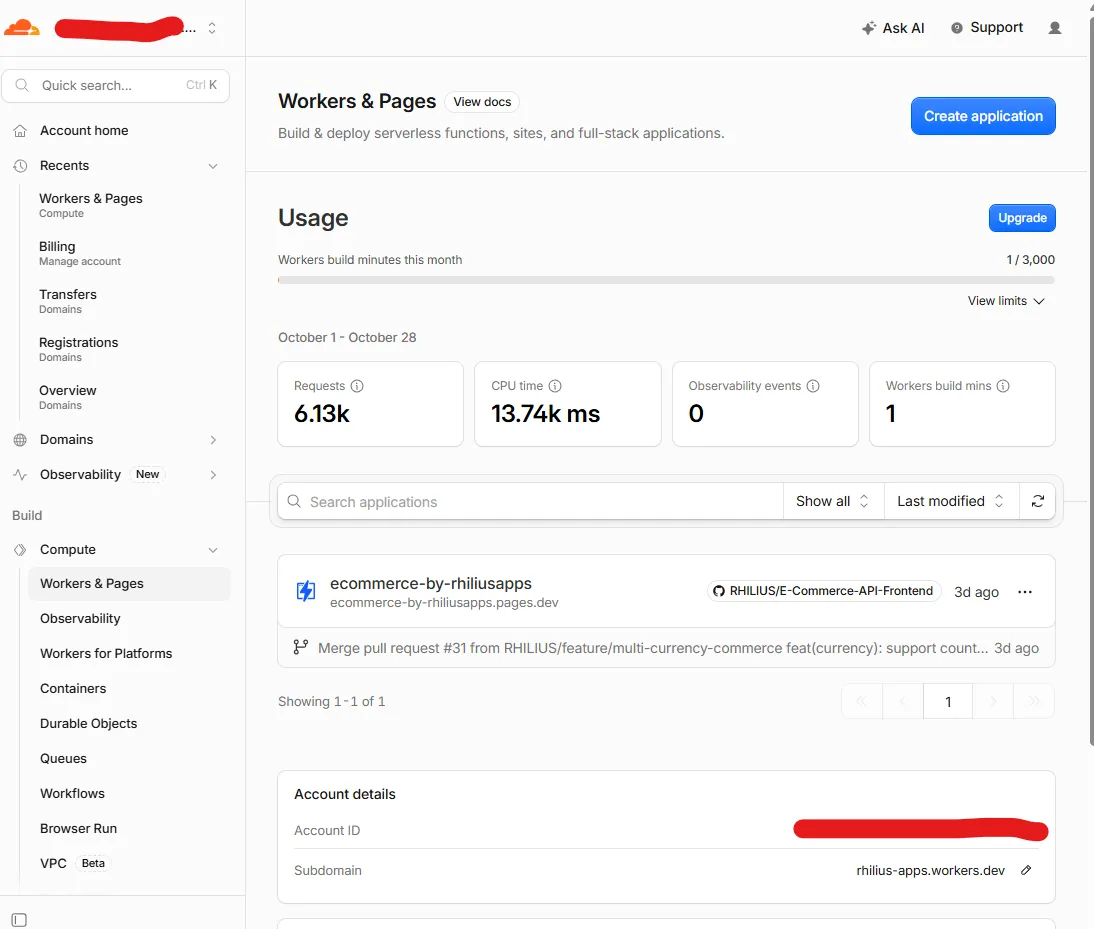 Frontend deployment on Cloudflare Pages